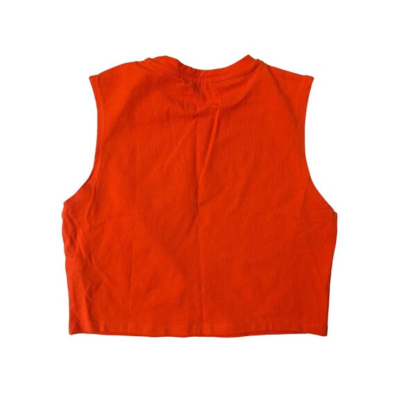 Zara Orange Cropped Muscle Tank Top - Picture 3 of 3